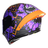 Casco A Helmet Abatible Certificado Ece Purple Spell Mate S