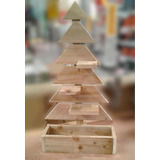 Pino Árbol De Navidad De Madera 100% Natural 90cm