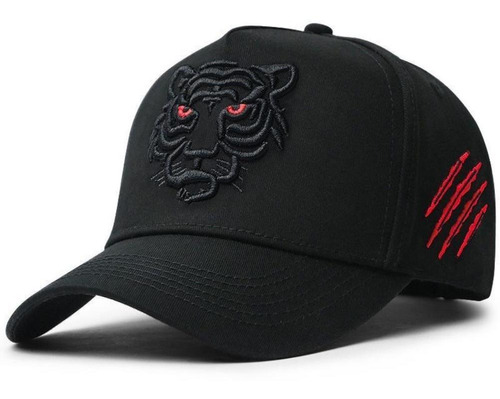 Gorra De Béisbol Con Estampado De Animal Tigre Bordado Al So