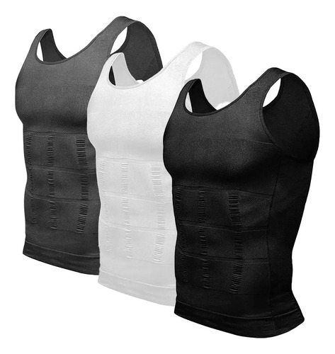 Fajas Hombre Compresión Playera Reductora Modeladora 3 Pzs | MercadoLibre
