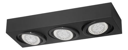 Plafon Con Spot Movil P / 3 Lamparas Halospot Ar111 Led 220v