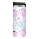  Termo Lata, Diseño Cafe Kawaii, Coffe, 450ml