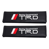 2 Almohadillas Vinipiel Cinturón Auto Toyota Trd 23.5cm