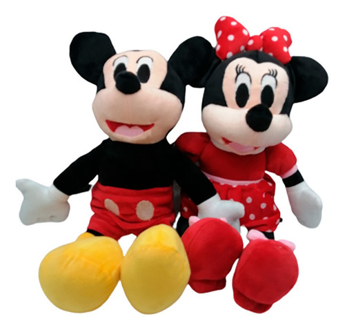 Peluche Pareja Minnie Mouse Mimi Y Mickey Mouse 35 Cm