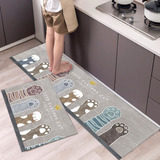 Tapete Antideslizante E Impermeable Para Cocina, 2 Uds.