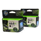 Pack Combo Cartucho Hp 664xl Negro Nuevo Y Facturado F6v31al