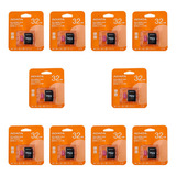 Kit 10 Micro Sd Adata Mayoreo Original Nueva Blister 32gb