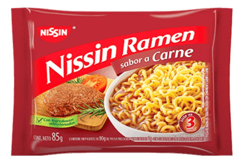 Nissin Ramen Varios Sabores 85g Pack De 10u