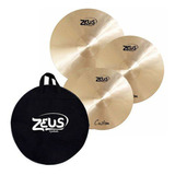 Kit De Pratos Zeus - Hi-hat 14  / Crash 16  / Ride 20 