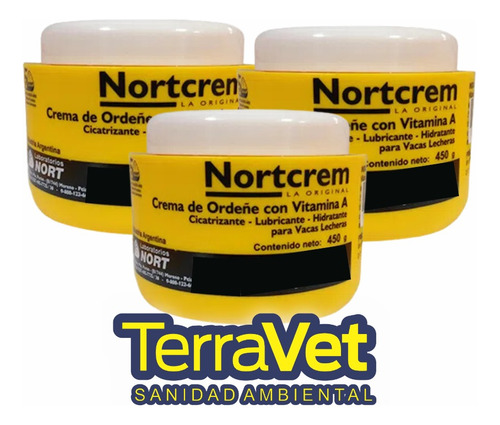  Crema De Ordeñe Vitamina A  Nort X 450gr (3 Unidades)