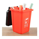 Set Mini Papelera Reciclaje/ Basura Con Tapas (rojo)