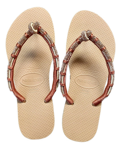 Havaianas Slim Decorada Laços Com Brilho - Varias Cores