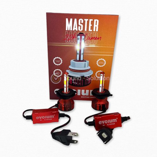 Focos Led Evolum Master H4 22000 Lumens 45w 4 Caras