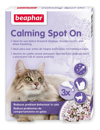 Calming 3 Pipetas Spot On Gatos 0.4ml - Beaphar