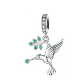 Charm Colibri Plata 925 Picaflorpara Pulsera Joyas Mujer