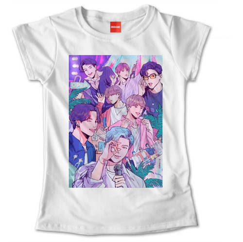 Bts Playera Blusa Ropa Bt21 Kpop Camiseta Niña Mujer