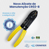 Alicate Corta E Descasca Fios E Cabos Crimpa Cr02-b Crimper