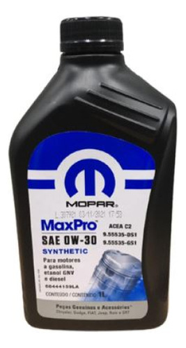 Óleo Mopar Sintético Flex Sae 0w30 Toro T270 2017