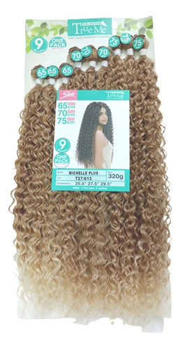 Cabelo Orgânico Michelle Plus True Me   75cm - 320g- 9 Telas