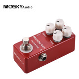 Pedal De Efecto D/guitarra Moskyaudio Crunch Rojo