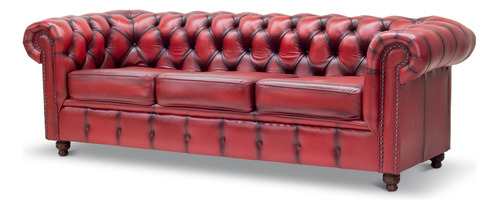 Sala Chesterfield Sulimuebles Fabricada En Piel