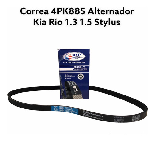 Correa 4pk885 Del Alternador Para Kia Rio Stylus 1.3 1.5 Foto 7