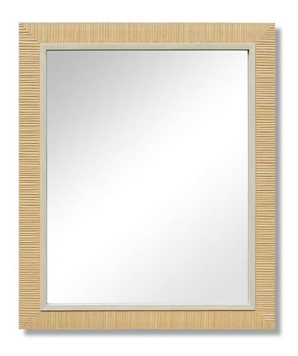 Espejo Biselado Con Marco De Estilo Rustico 75x135