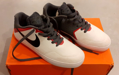 Tênis Nike Sb Paul Rodriguez Tam 37 Br Cor Bran/cinz/verm. 