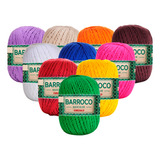 Barbante Barroco Maxcolor 400g 12 Unidades Fio 6