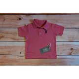 Chomba Remera Polo  Thorben & Lars Niños Coral Algodon 