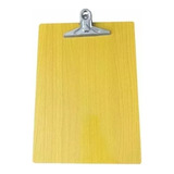 Pack De 12 Tabla Portapapeles De Madera Con Apretador