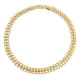 Pulseira Lacraia Ouro 18k 750 5 Mm 17 Cm