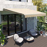 Outunny - Toldo Retractil Para Patio, 10 X 8, Cubierta