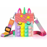 Antiestres Niña Bolsa Monedero Unicornio Fidget Pop It