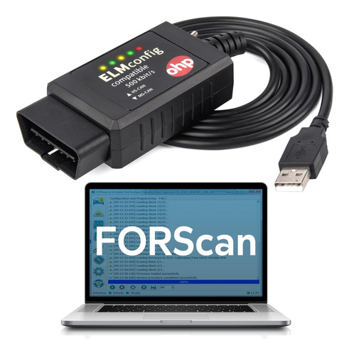 Cable Usb Ohp Fors+can Obd2 | Herramienta Completa De Progra