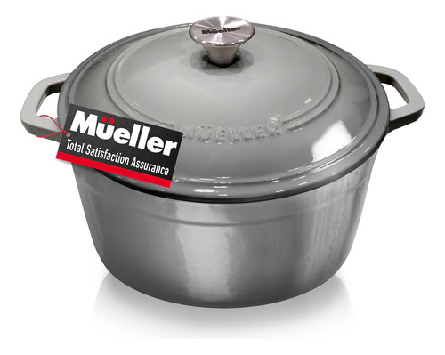 Mueller Duracast - Olla Holandesa De Hierro Fundido Esmaltad