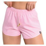 Short Feminino Tactel Academia Treino Verão Praia Piscina