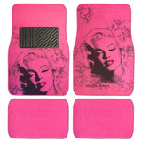 Alfombra De Diseño De Marilyn Monroe, Color Rosa, 4 Unidad.