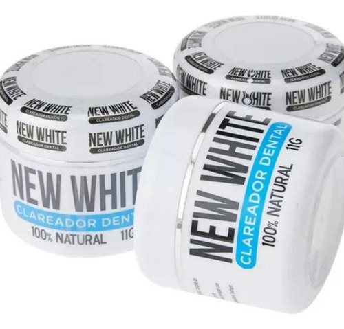 New White Clareador Dental 2un 100% Natural  - 1 Do Mundo