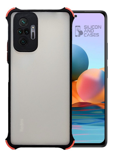 Carcasa Para Xiaomi Redmi Note 10 Pro Bor Neg Anti Prot Cam