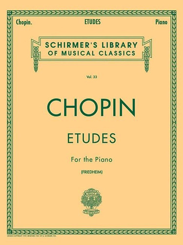 Libro Etudes Friedheim: Piano Solo Versión En Inglés