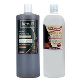 Keratina Keraliss Choco + Shampoo Anti Residuos Look 1000 Ml