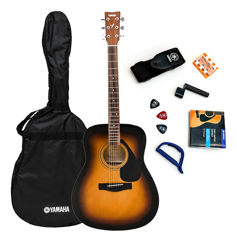 Kit Violão Folk Acústico F310p Tbs Tobacco Sunburst Yamaha