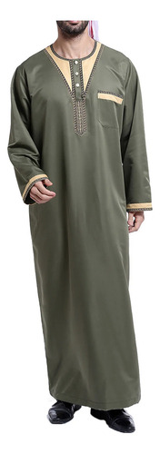 Camisa En Forma De Z Para Hombre, Bata Musulmana, Árabe, Med