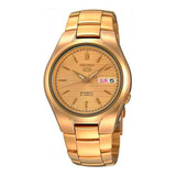 Relógio Masculino Seiko 5 Automático Dourado 37mm