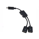 Hub Usb C Dual 2 Puertos Macbook Pc Tablet Usb-c 3.1