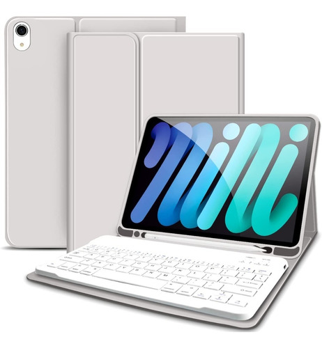 Funda Para iPad Mini 6 Gen (8.3 ) + Teclado Y Slot Pencil