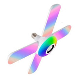 Ampolleta Parlante Bluetooth Colores Rgb 4 Aspas Con Control