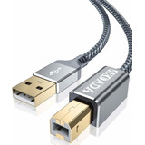 Cable Usb Impresora 2.0 A Macho A B Macho 6 Metros