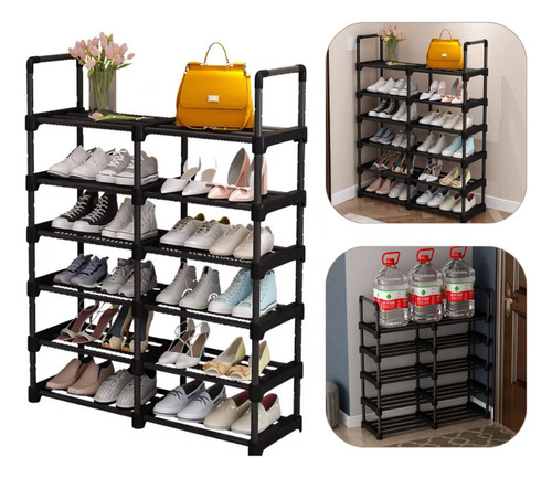 Mueble Zapatero Organizador Racks Zapatera Armable 6 Niveles